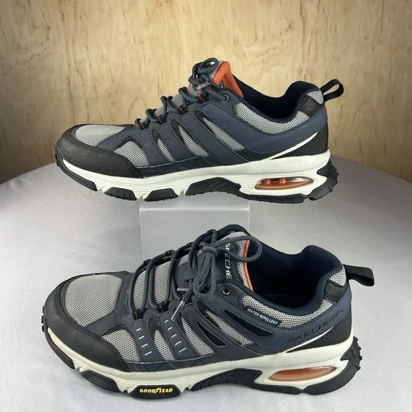 Skechers Skech-Air Envoy Men's 12 Gray Waterproof Walking Hiking Shoes - Picture 2 of 16